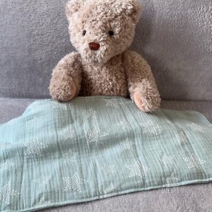 Bouillotte sèche (graines de lin bio) Taille XL - Gris clair étoiles blanches