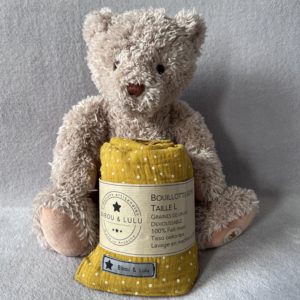 Bouillotte sèche (graines de lin bio) Taille L - Moutarde