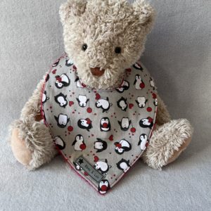 Bavoir bandana - Modèle Pingouin
