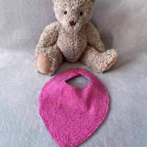 Bavoir bandana - Modèle Nounours étoile coeur