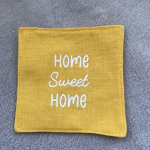 Dessous de verre (Lot de 6) - Coton Jaune
