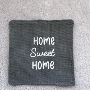 Dessous de verre (Lot de 6) - Coton Gris