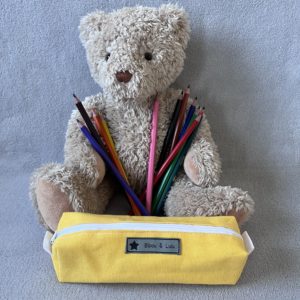 Trousse d'école - Petit format - Modèle jaune