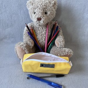 Trousse d'école - Petit format - Modèle jaune