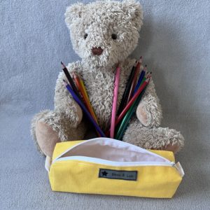 Trousse d'école - Petit format - Modèle jaune