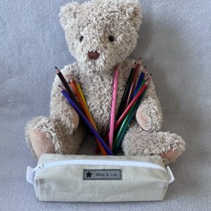 Trousse d'école - Petit format - Modèle beige
