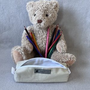 Trousse d'école - Petit format - Modèle beige