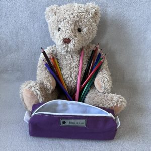 Trousse d'école - Petit format - Modèle aubergine