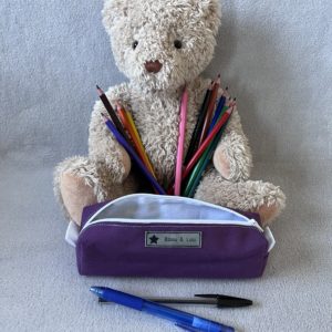 Trousse d'école - Petit format - Modèle aubergine