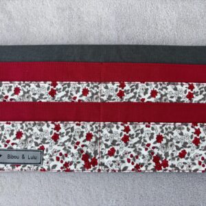 Porte cartes à jouer - Modèle Fleurs rouges