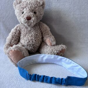 Bandeau cheveux - Double gaze - Bleu