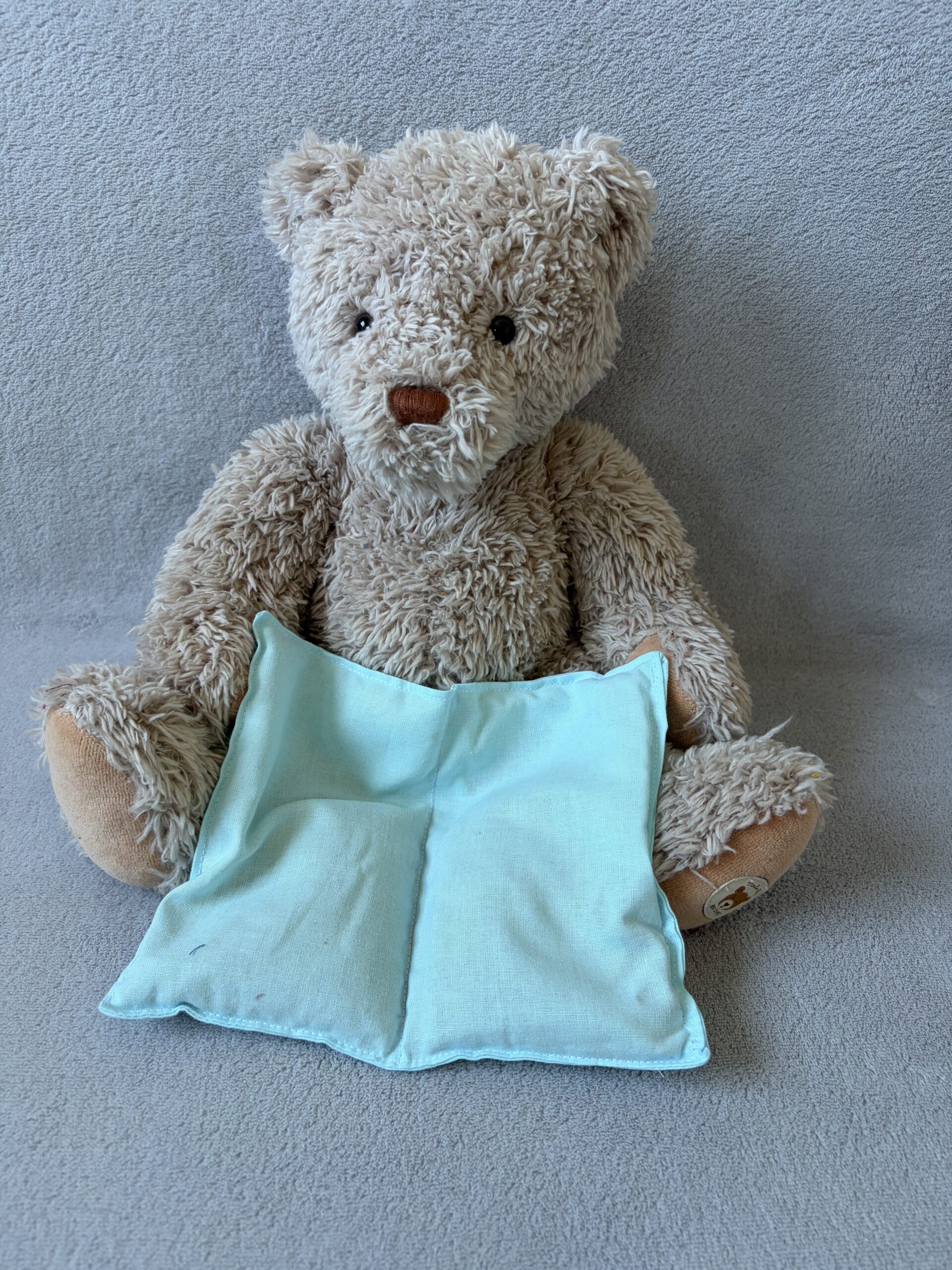 Bouillotte sèche (graines de lin bio) Taille M - Moutarde étoiles dorées