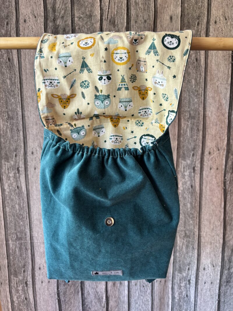 Sac à dos enfant - Velours bleu
