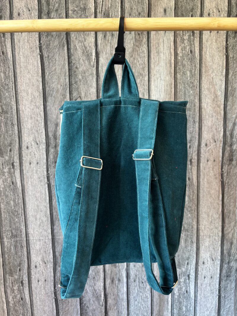 Sac à dos enfant - Velours bleu