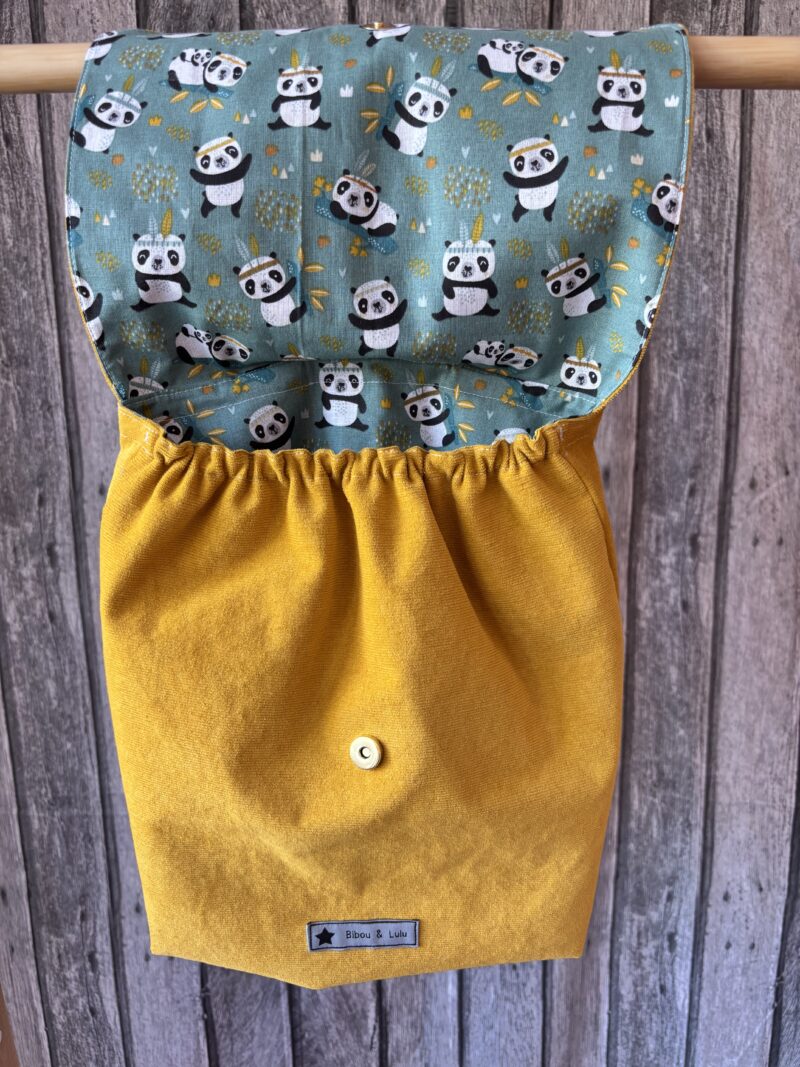 Sac à dos enfant - Velours jaune