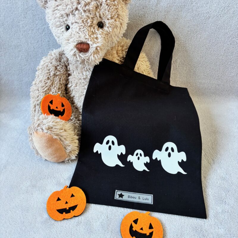 Sac Halloween - Noir - Fantômes