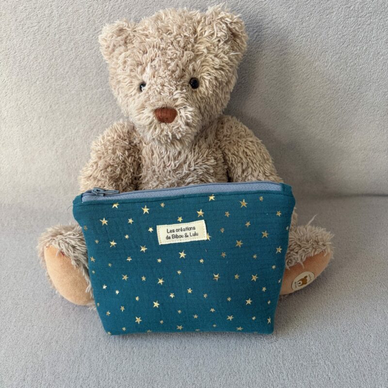 Trousse isotherme - Bleu étoiles dorées