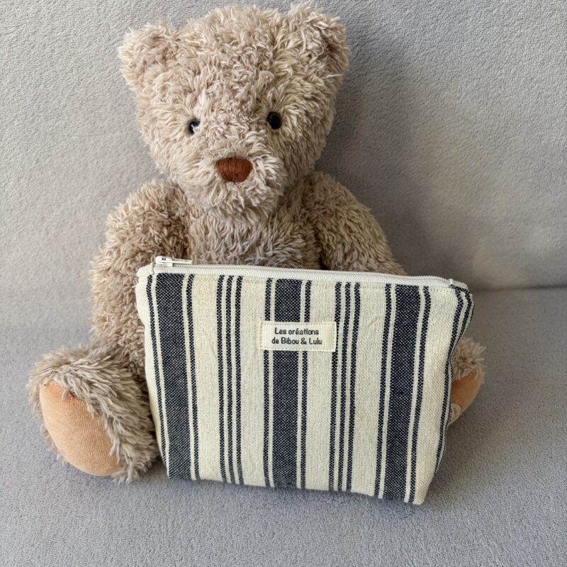 Trousse isotherme - Rayures bleues